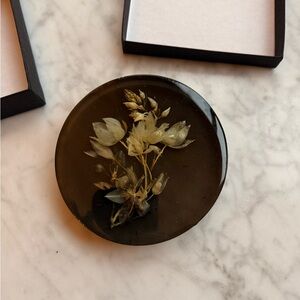 Handcrafted Paperweight -  Resin with Dried Flowers